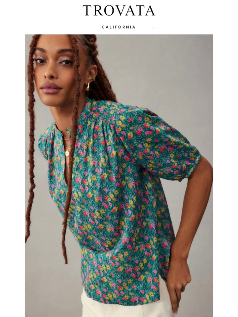 Trovata Birds of Paradis Aline Blouse